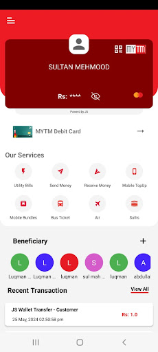 Android application MYTM : SULLIS screenshort