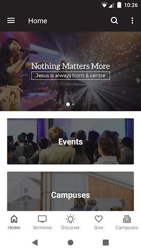 Android application Crossway Baptist Church screenshort