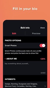 Tinder MOD APK (Vàng, Đã mở khóa Plus) 3