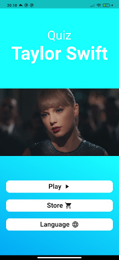 Android application Taylor Swift Quiz screenshort