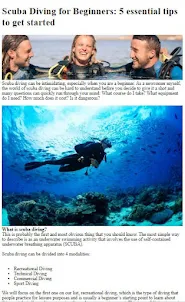 How to Do Underwater Diving