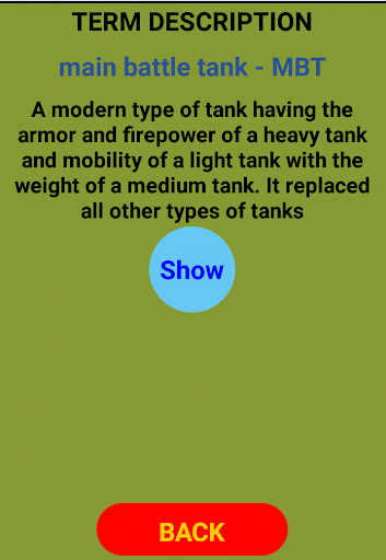Army Dictionary - Full version Screen 3