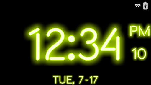 Android application Large Digital Clock Display screenshort