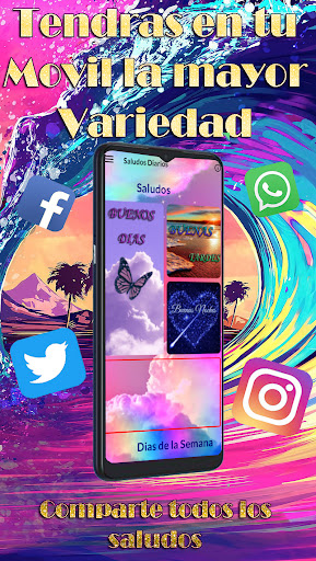 Android application Saludos Diarios Bonitos screenshort