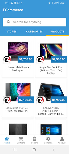 Android application One Day Ecommerce screenshort