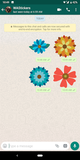 Flowers Stickers for Whatsapp Screen 3
