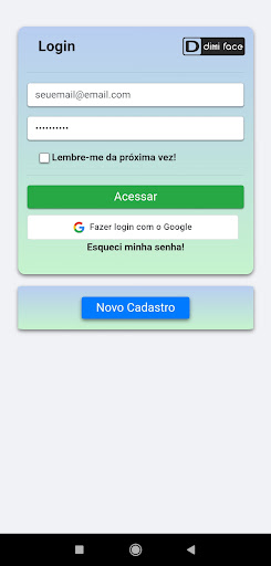 Android application DimiFace - Rede Social screenshort