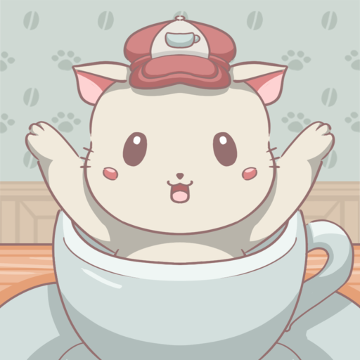 Cats and Coffee: Cute Café  Icon