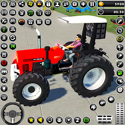 「Tractor Driving Farming Games」圖示圖片