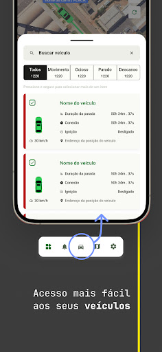 ProTracker Rastreamento Screen 2