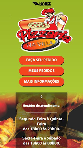 Android application Pizzaria na Villa screenshort
