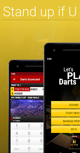 Android application Darts Scorecard screenshort