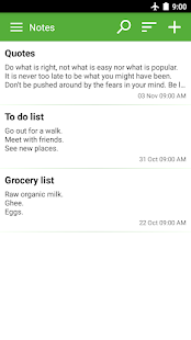 Notepad notes, memo, checklist Screenshot