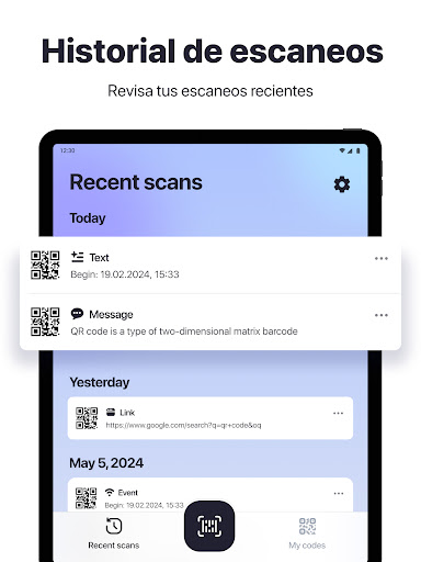 Escáner－Códigos QR & de Barras screenshot 8