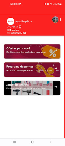 Android application Perpétua Cosméticos screenshort