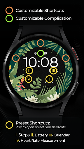 TVV Tropical Summer Watch Face screenshot 3