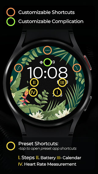 TVV Tropical Summer Watch Face screenshot 3