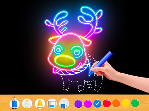 Draw Glow Christmas - Casual - games
