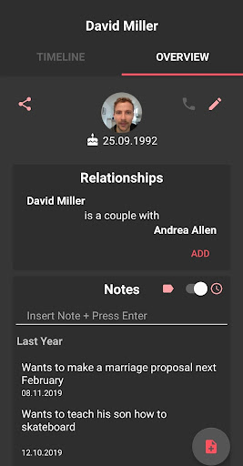 Android application Memento - Personal Notes screenshort