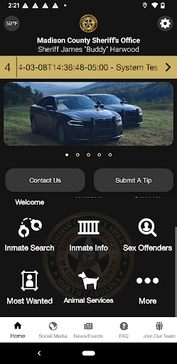 Android application Madison County Sheriff NC screenshort