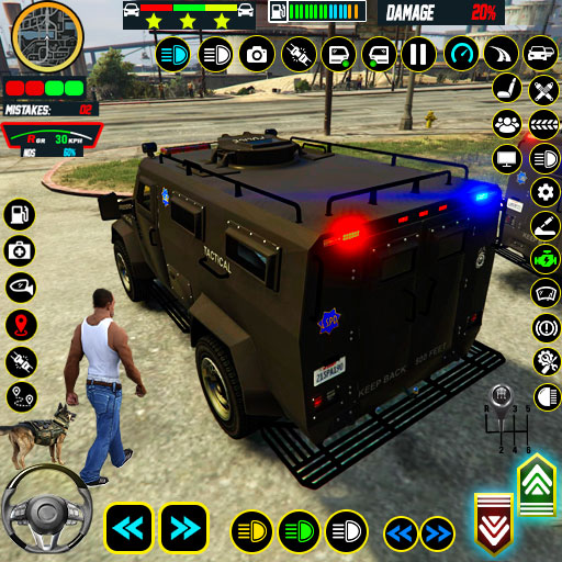 Police Car Game Police Parking Logo