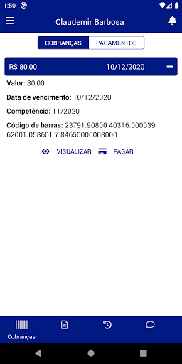 Android application Izaz Fibra Óptica screenshort