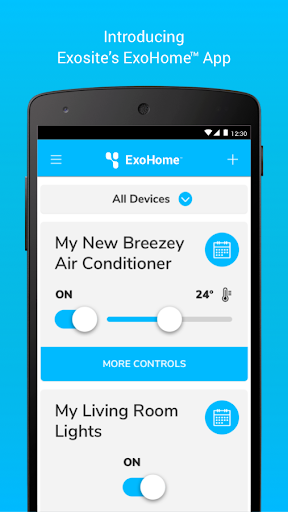 Android application Exosite ExoHome™ screenshort