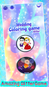 Wedding Glitter Coloring Pages