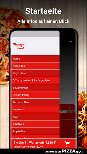 Dannys Food Sickte Screen 2