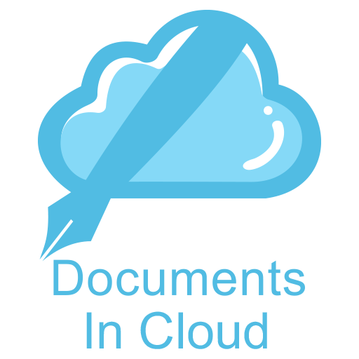 Documents in cloud logo