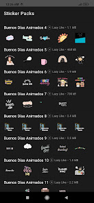 Screenshot 12 Stickers de Buenos Días Animad android