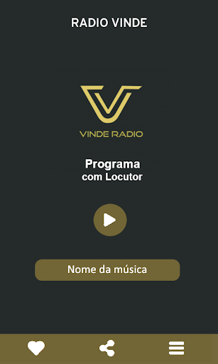 Rádio Vinde Screen 2