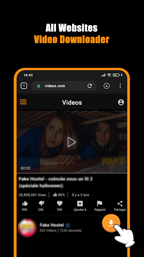 Android application Hub Video Downloader screenshort