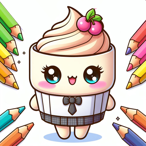Kawaii Coloring By Number Book logo