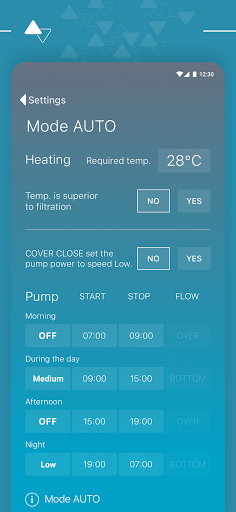 PoolControl Screen 2
