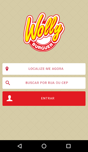 Android application Wolly Burguer Delivery screenshort