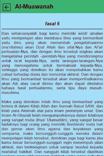 Risalatul Muawanah Terjemah