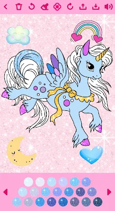 Unicorn Coloring Book - Screenshot 2