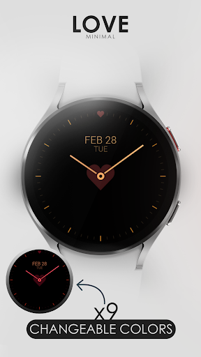 Love Heart minimal watch face Screen 3