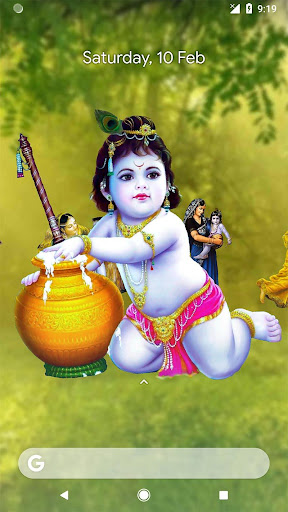 4D Little Krishna Wallpaper Screen 2