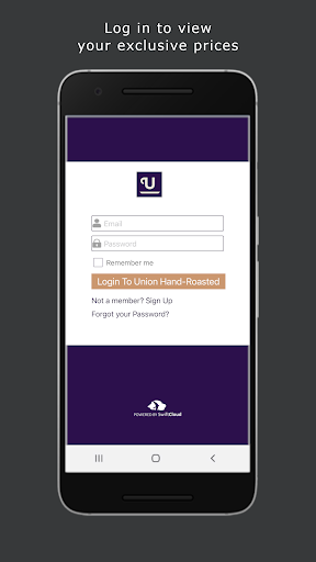 Android application Union Hand-Roasted Coffee screenshort