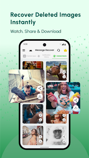 Screenshot of Deleted Messages Recovery App