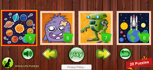 Space Life Puzzles Screen 2