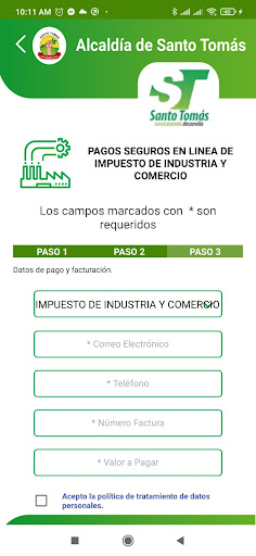 Trami App Santo Tomas Screen 2