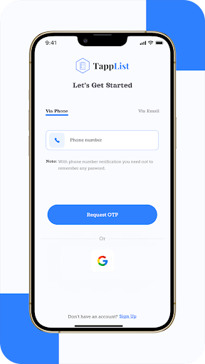Android application Tapplist screenshort