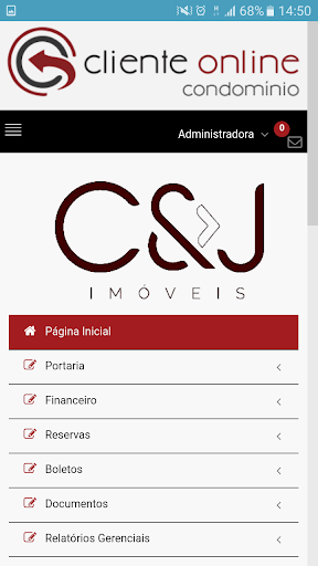 Android application CJ Imóveis screenshort