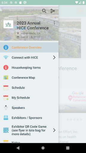 Android application HICE 2023 Annual Conference screenshort