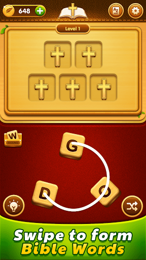 Bible Word Puzzle - Free Bible Word Games Mod + Apk(Unlimited Money/Cash) screenshots 1