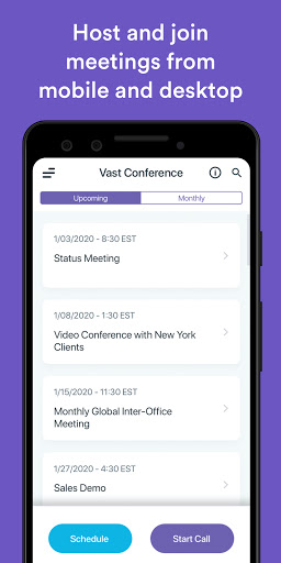 Android application Vast Conference screenshort