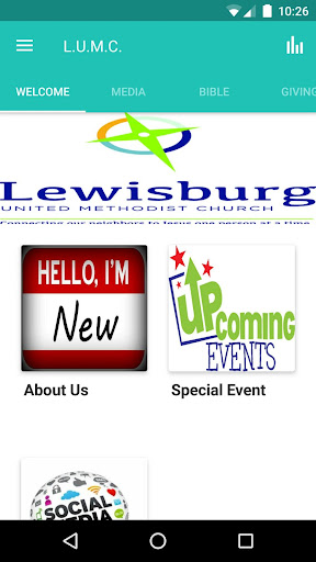 Android application Lewisburg U.M.C. screenshort